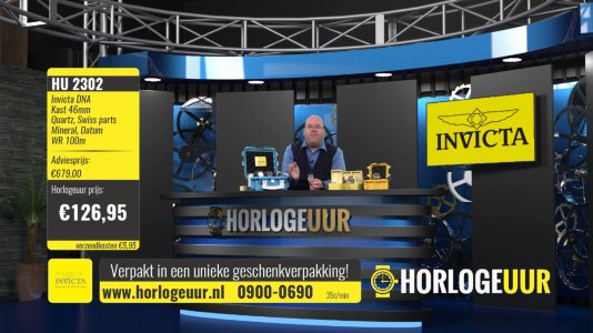Presenting Teleshopping show Horlogeuur on SBS 6
